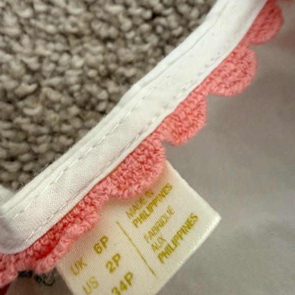 Anthropologie White Peplum Blouse with Red Rose Print - Picture 3 of 3